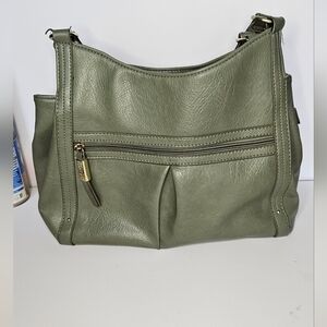Olive Green Koltov - Vegan Leather Shoulder Bag